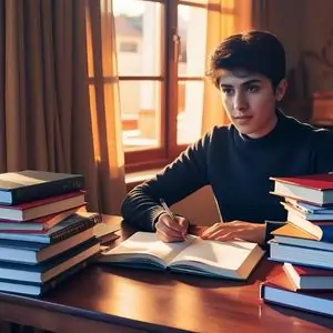 LGS AYT ve TYT hazırlık sürecindekibir öğrenci.